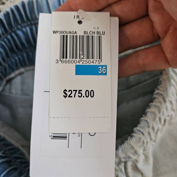 IRO Bleached Blue Denim Shorts Size 36 (US 4) - Picture 3 of 8